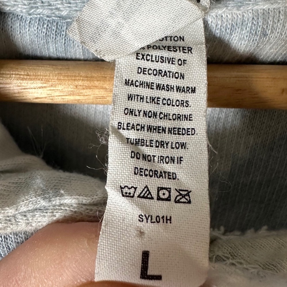 Superlit Tie Dye Hoodie Sweatshirt Pullover Gray White "Superlit" Logo Size L - Picture 8 of 8